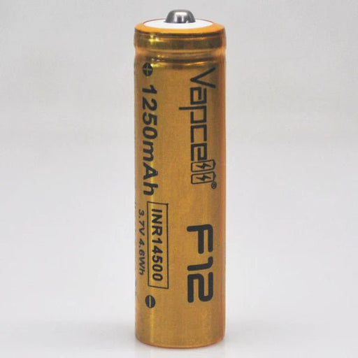 VAPCELL F12 1250mAh 14500 3A BUTTON TOP