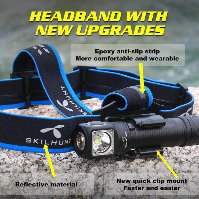 Skilhunt H04 RC High-CRI 5000K USB Magnetic Rechargeable LED Headlamp
