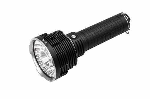 A flashlight on a white background.