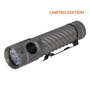 Acebeam EC20: Gray handheld EDC flashlight with textured grip, side button, clip, and multiple LEDs; outputs up to 2800 lumens. "LIMITED EDITION" appears in orange in the upper right corner.