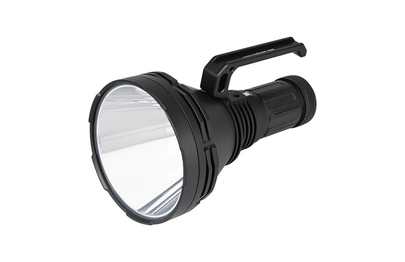 An Acebeam K75 2.0 flashlight on a white background.