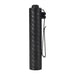 The Acebeam Rider RX 2.0 is a black cylindrical, high-performance flashlight featuring a textured finish and a metal clip on the side for reliable use.