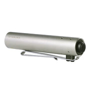 The limited edition Acebeam Rider RX 2.0 ANODIZED Titanium flashlight features a cylindrical design with a black button on one end, a metal clip along its side, and the high-performance Nichia 519A LED for exceptional illumination.