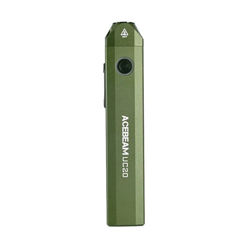 The Acebeam UC20 is a stylish green USB rechargeable battery charger, ideal for keeping your multifunctional flashlight ready to use.
