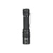 The Acebeam W10 Pro LEP Flashlight is a black, cylindrical handheld light with a textured grip and side clip, designed for ultra-long range illumination, displayed against a plain white background.