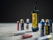 Armytek Handy C1 Pro with supported AA, AAA and cylindrical rechargeable batteries