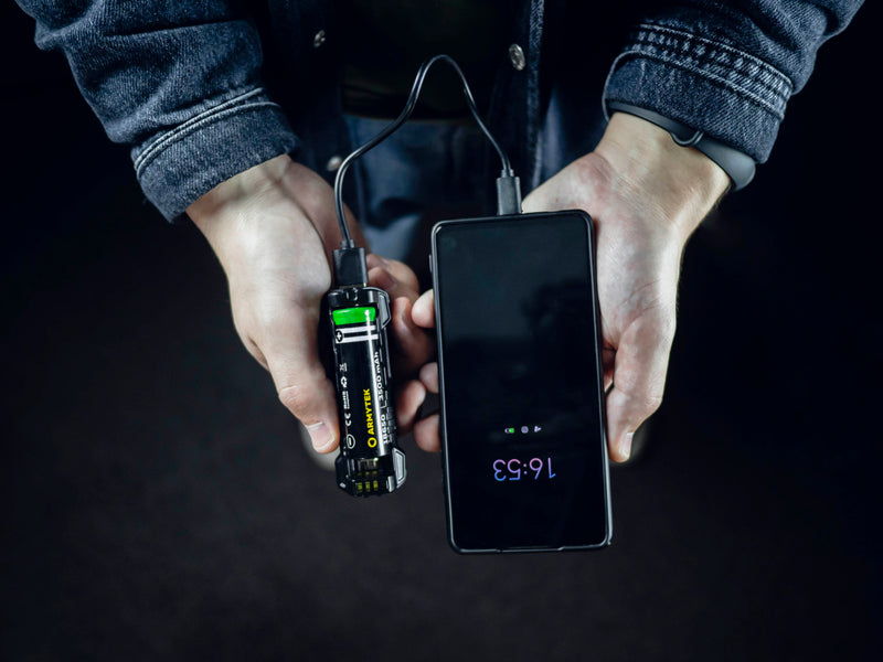 Compact Armytek Handy C1 Pro USB-C charger for everyday carry