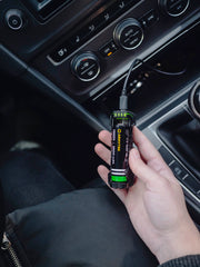 Armytek Handy C1 Pro USB-C charger connected for use in a vehicle