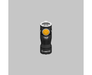 An Armytek Prime C1 Pro Magnet USB with a yellow light on a gray background.