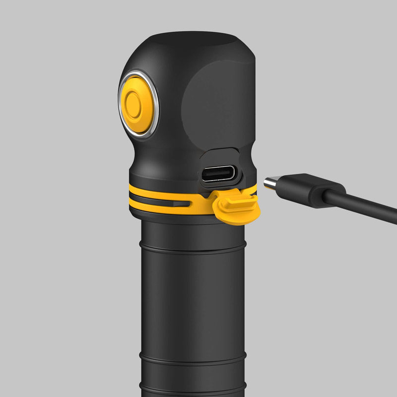 USB-C cable beside the open charging port on the Elf C2 Max