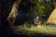 Elf C2 Max illuminating a campsite from a tree