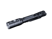 The Fenix LD22 V2.0 is a compact EDC flashlight that features 800 lumens, a textured grip, and a belt clip, all showcased against a sleek black background.