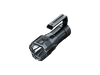 The Fenix LR60R flashlight is a robust, black device featuring a rectangular head with a top handle and 21 powerful LED bulbs. This top-tier tool provides unmatched brightness at an impressive output of XXXX lumens.