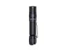 The Fenix PD36R Pro tactical flashlight, featuring a textured grip and a pocket clip, is displayed standing upright against a simple backdrop, offering an impressive 2800 lumens.