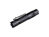The Fenix PD36R V2 is a tactical flashlight with a sleek black design, delivering 1700 lumens of brightness. It includes a side clip for easy attachment, a textured grip for secure handling, and an on/off button. Plus, it conveniently charges via USB Type-C.