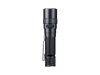 The Fenix PD40R V3.0, a black tactical flashlight with 3000 lumens, a textured grip, and a pocket clip, is displayed vertically against a black background.