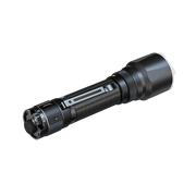 The Fenix TK22R boasts a textured grip and a large lens, delivering an exceptional 3200 lumens. With USB-C charging, this black tactical flashlight is built for both performance and convenience.