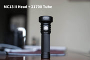 Manker 21700 Tube for MC13 II - E14 IV head 2700 lumens tube.