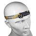 A Manker E02 II Headband with a headlamp on it.