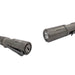A pair of Manker E05 II Ti flashlights with 1300 lumens on a white background.