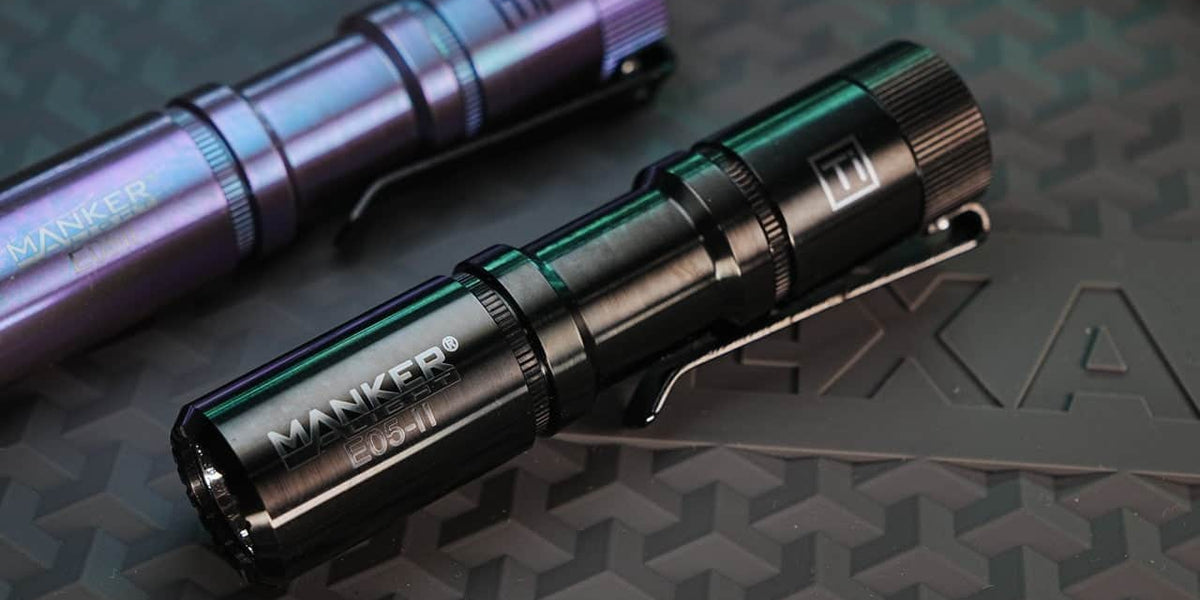 Manker E05 II Titanium DLC Black — Killzone Flashlights
