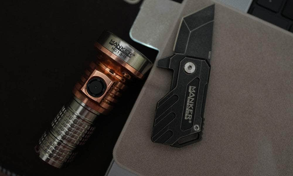 Manker MC13 II Pocket EDC Flashlight - Titanium & Copper