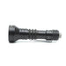 Here is a Mankerlight MC12 II Hunter Flashlight in black, featuring a ridged handle and a white activation button on the end. It comes with USB Type-C charging for its rechargeable lithium-ion battery, displayed against a white background.