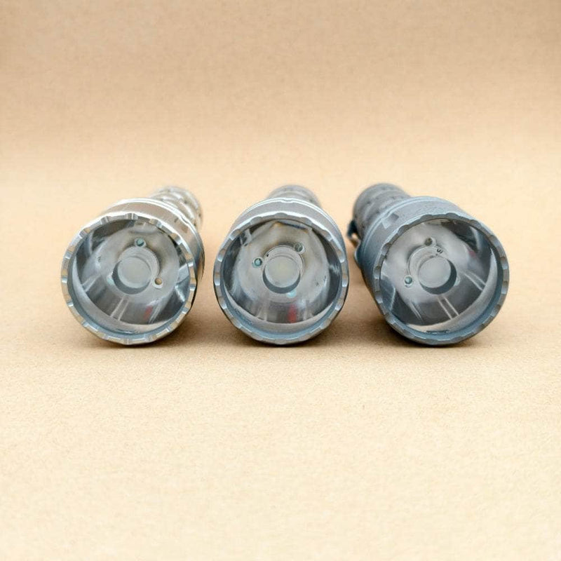 Front view of the ReyLight Dawn Max thrower reflectors and bezels