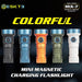 Skilhunt MiX-7 colorful mini magnetic charging LED flashlight with SEO keywords.