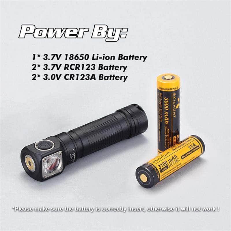 Skilhunt H04 RC Nichia 519A 4500K USB Magnetic Rechargeable LED Headlamp