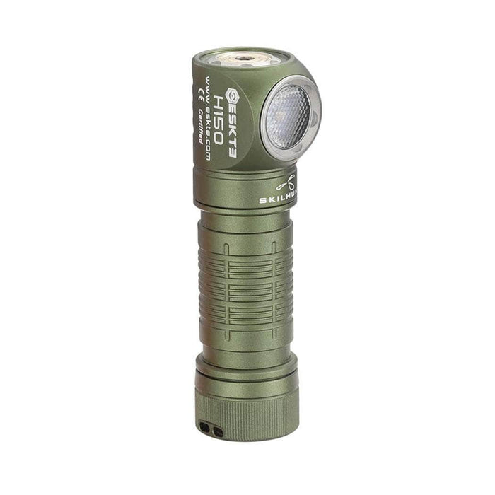 A Skilhunt H150 flashlight on a white background.