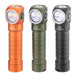 Four different Skilhunt H200 flashlights with USB charging in different colors.