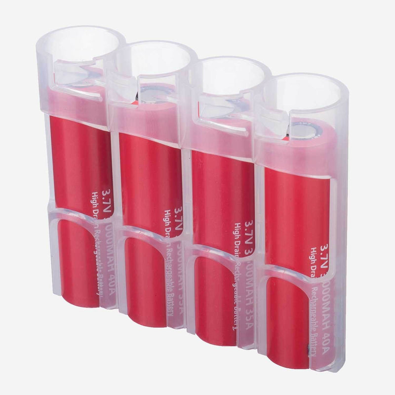 Storacell 18650 Battery Caddy (Clear) – image 1