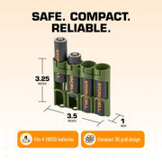 Storacell 18650 Battery Caddy (Military Green) – image 7