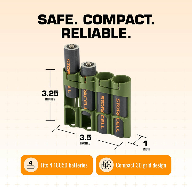 Storacell 18650 Battery Caddy (Military Green) – image 7