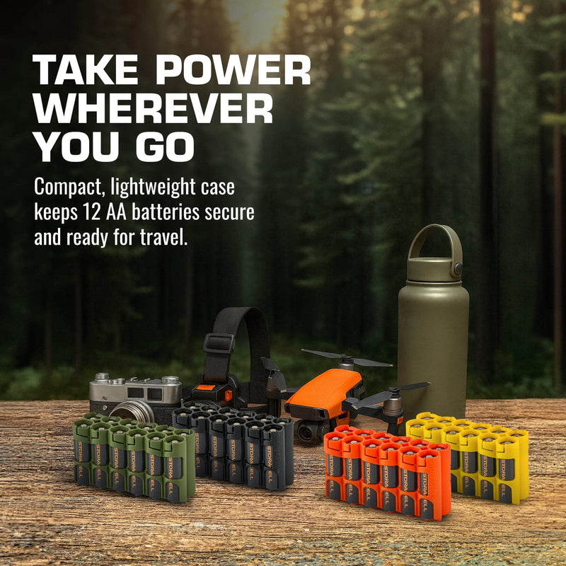Storacell 12 AA Pack Battery Caddy (Military Green) – image 5