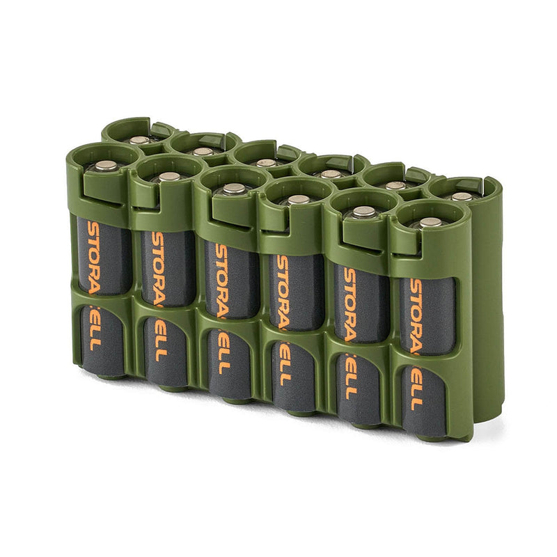 Storacell 12 AA Pack Battery Caddy (Military Green) – image 1