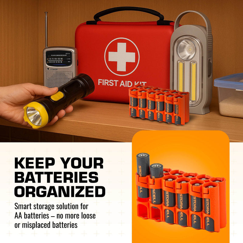 Storacell 12 AA Pack Battery Caddy (Orange) – image 5