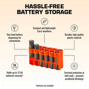 Storacell 12 AA Pack Battery Caddy (Orange) – image 3