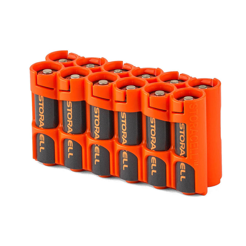 Storacell 12 AA Pack Battery Caddy (Orange) – image 1