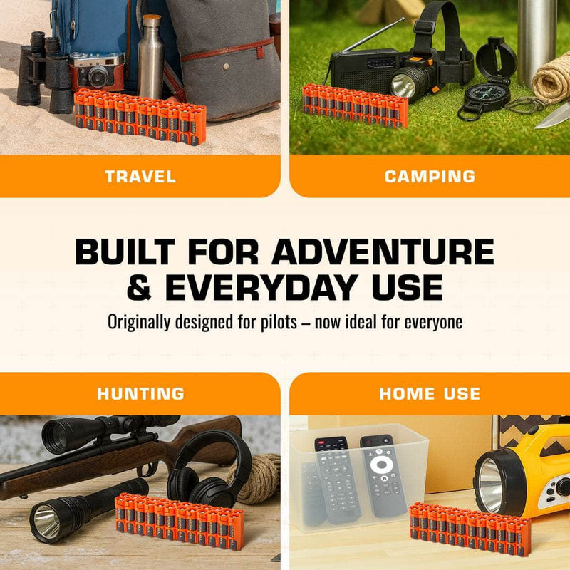 Storacell AA 24-battery caddy in orange – image 4
