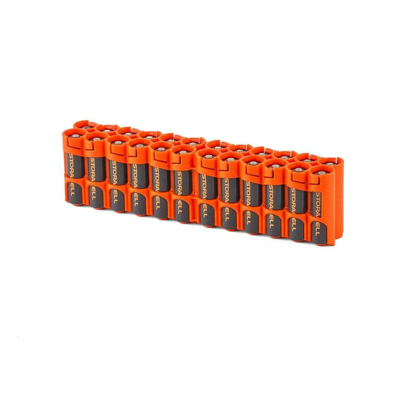 Storacell AA 24-battery caddy in orange – image 1