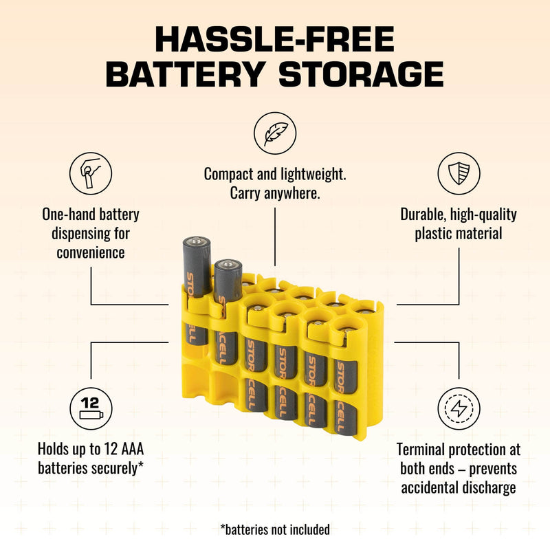 Storacell AAA 12 Pack (Yellow) – image 3