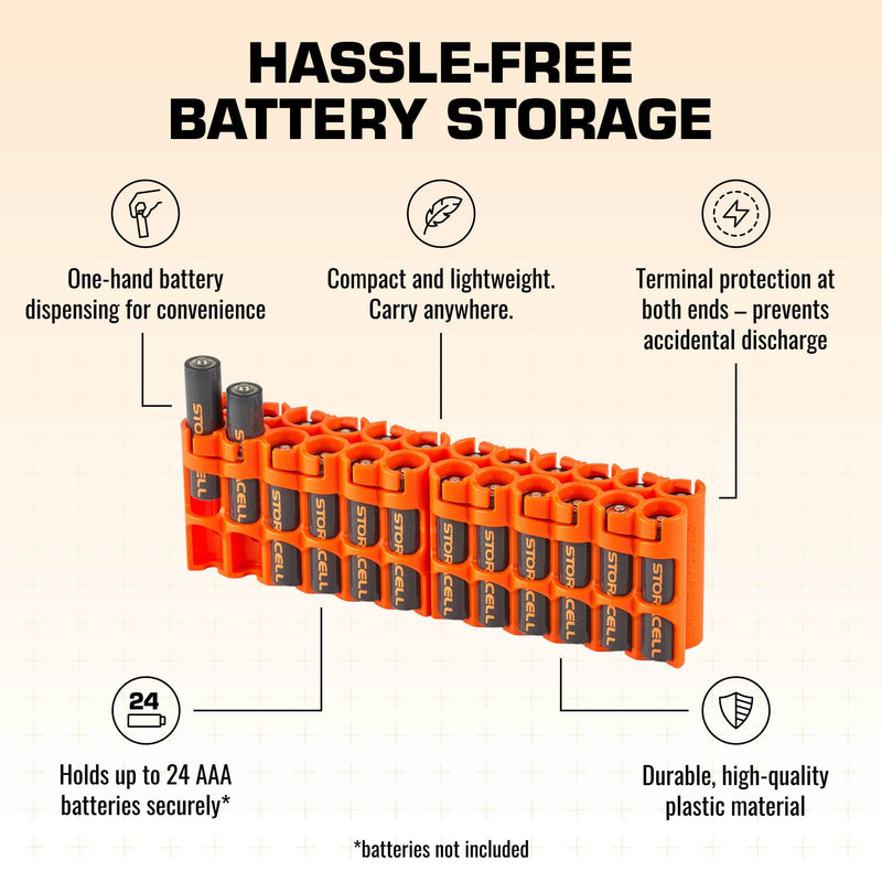 Storacell AAA 24 Pack (Orange) – image 3