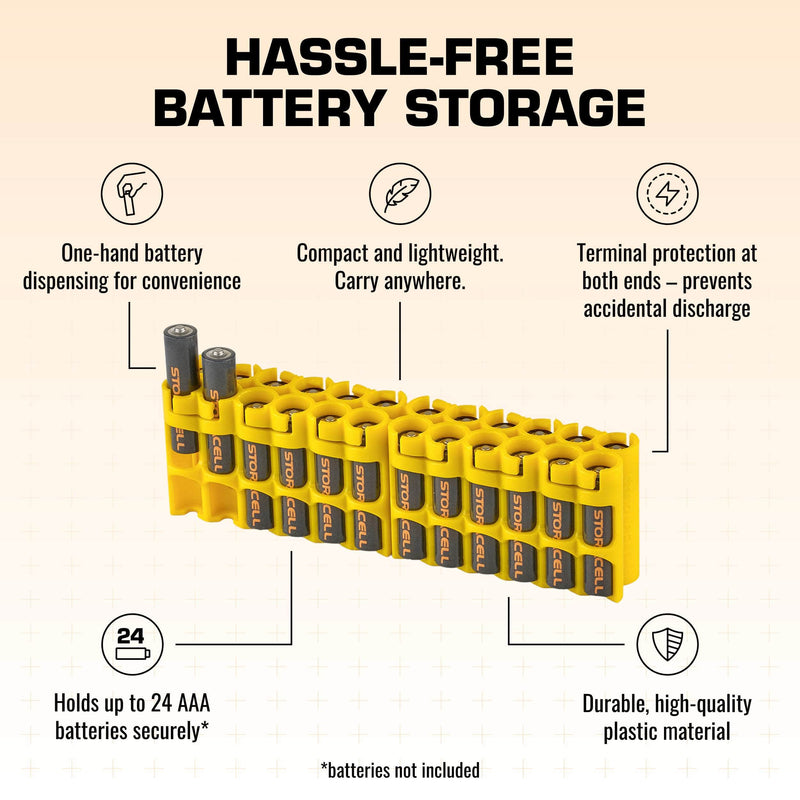 Storacell AAA 24 Pack (Yellow) – image 3