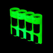 Storacell SlimLine AA 4-Battery Caddy in Moonshine glow-in-the-dark material