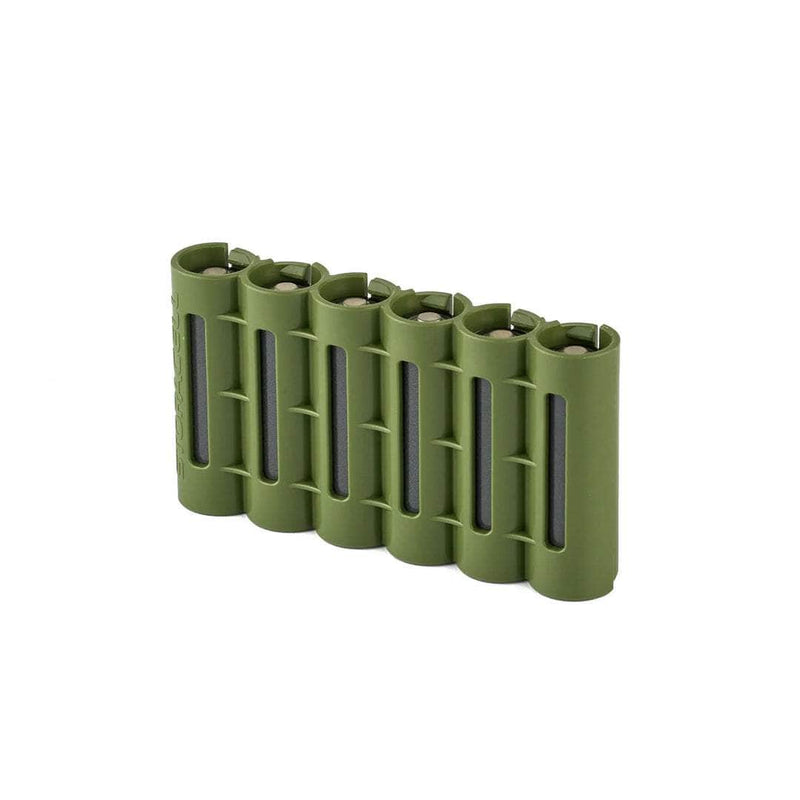 Storacell SlimLine AA 6-battery caddy in military green – view 3