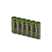 Storacell SlimLine AA 6-battery caddy in military green – view 1