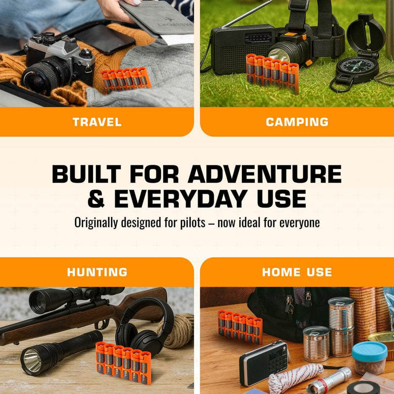 Storacell SlimLine AA 6-battery caddy in orange – view 5