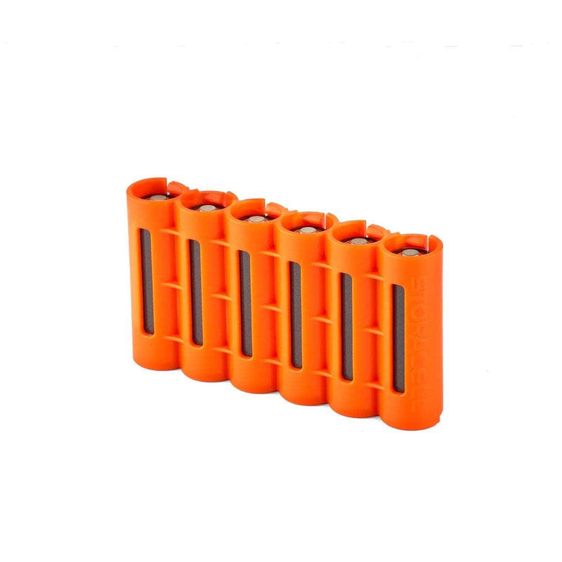 Storacell SlimLine AA 6-battery caddy in orange – view 3